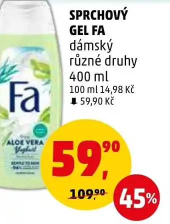 Penny Market SPRCHOVÝ GEL FA nabídka