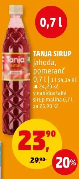 Penny Market TANJA SIRUP 0.7L nabídka