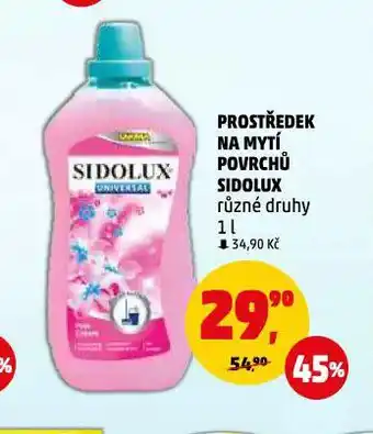 Penny Market Sidolux prostředek na mytí povrchů nabídka