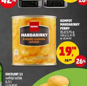 Penny Market Kompot mandarinky nabídka