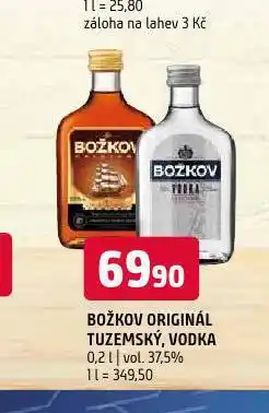 Terno Božkov vodka nabídka