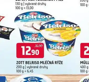 Terno Zott belriso mléčná rýže nabídka