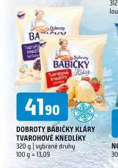 Terno Dobroty babičky kláry tvarohové knedlíky nabídka