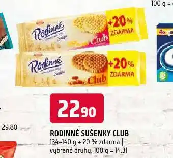 Terno Rodinné sušenky club nabídka