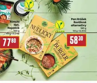 Billa Pan hrášek rostlinné alternativy nabídka