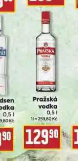 Billa Pražská vodka nabídka