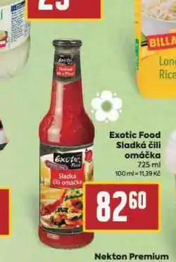 Billa Exotic food sladká chilli omáčka nabídka