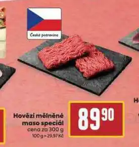 Billa Hovězí mělněné maso nabídka