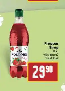 Billa Frupper sirup nabídka
