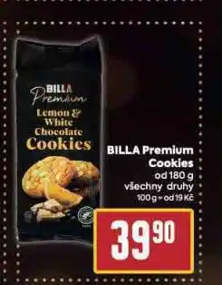 Billa Cookies nabídka