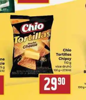 Billa Chio tortillas chipsy nabídka