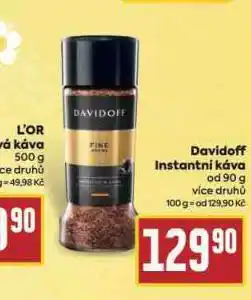 Billa Káva davidoff nabídka