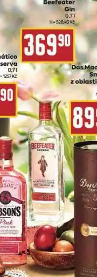 Billa Beefeater gin nabídka