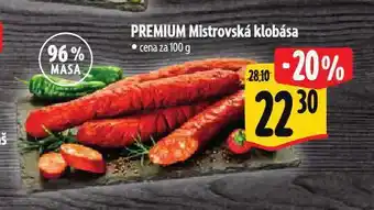 Albert Premium mistrovská klobása nabídka
