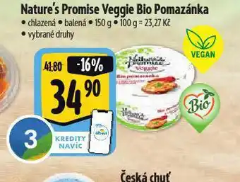 Albert Veggie bio pomazánka nabídka