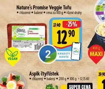 Albert Veggie tofu nabídka