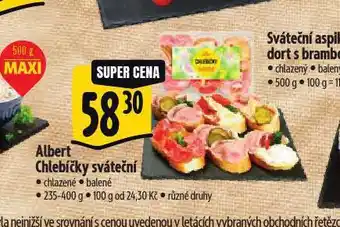 Albert Chlebíčky sváteční nabídka