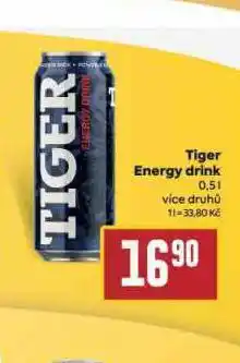 Billa Tiger energy drink nabídka