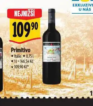 Albert Primitivo nabídka