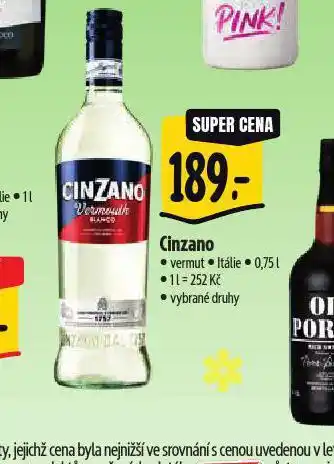 Albert Cinzano nabídka