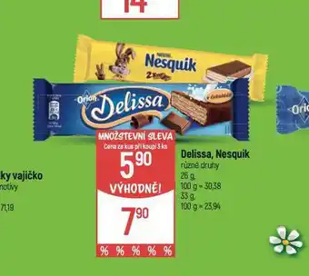 Globus Delissa, nesquick nabídka