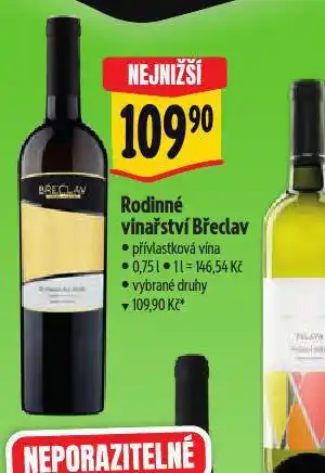 Albert Rodinné vinařství břeclav nabídka