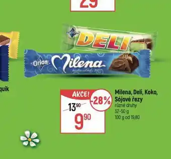 Globus Milena, deli, koko, sójové řezy nabídka