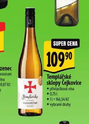 Albert Templářské sklepy čejkovice nabídka