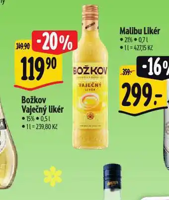Albert Božkov vaječný likér nabídka