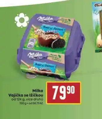 Milka vajíčka se lžičkou
