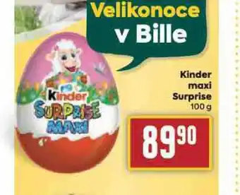 Billa Kinder maxi surprise nabídka