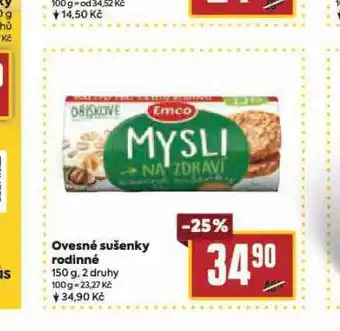 Billa Ovesné sušenky rodinné nabídka