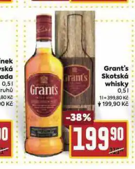 Billa Grant´s skotská whisky nabídka
