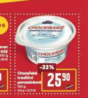 Billa Choceňské tradiční pomazánkové nabídka