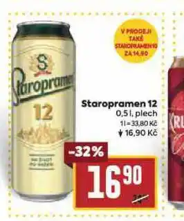 Billa Pivo staropramen 12 nabídka