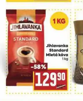 Billa Jihlavanka standard mletá káva nabídka