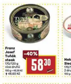 Billa Franz josef tuňák steak nabídka