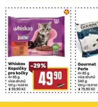 Billa Whiskas kapsičky pro kočky nabídka
