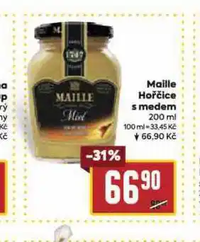 Billa Maille hořčice s medem nabídka