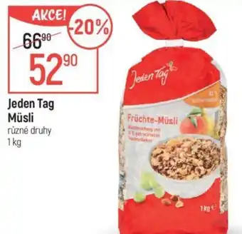 Globus Jeden Tag Müsli nabídka