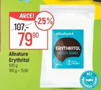 Globus Allnature Erythritol nabídka