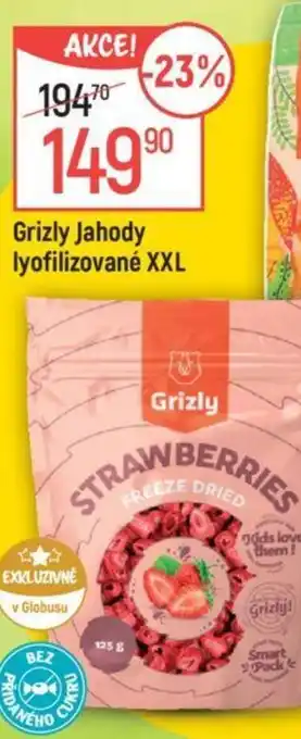 Globus Grizly Jahody lyofilizované XXL nabídka