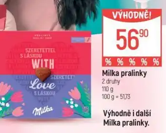 Globus Milka pralinky nabídka