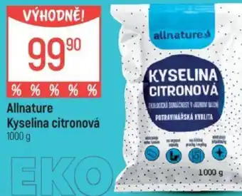 Globus Allnature Kyselina citronová nabídka