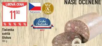 Globus Tlačenka světlá Globus nabídka