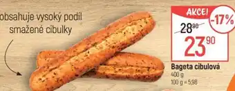 Globus Bageta cibulová nabídka