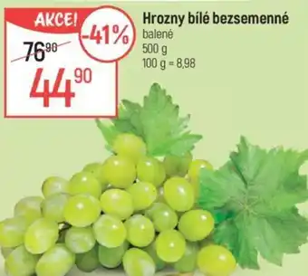 Globus Hrozny bílé bezsemenné nabídka