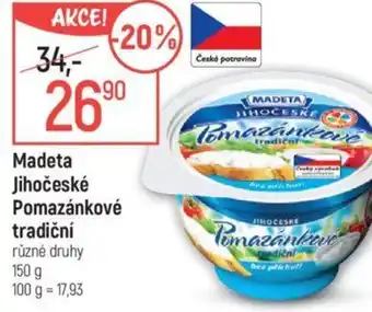 Globus Madeta Jihočeské Pomazánkové tradiční nabídka
