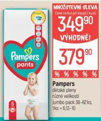 Globus Pampers dětské pleny nabídka
