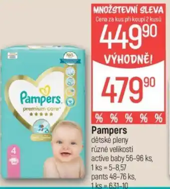 Globus Pampers dětské pleny nabídka